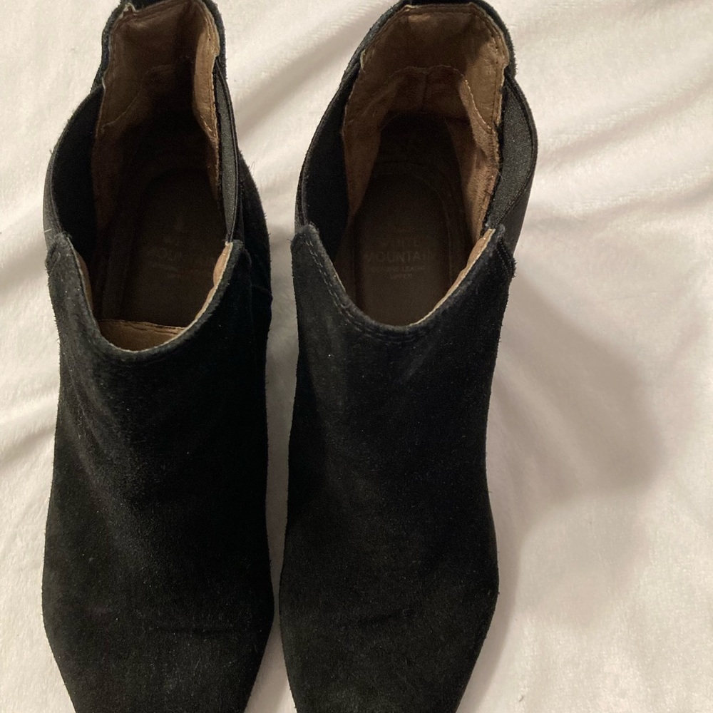 Black Women's Leathers Ankle Boots Suade, Size 9.5